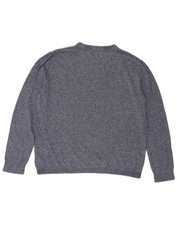 Pulover pentru damă Tommy Hilfiger cu gât crew pulover UK 16 mare bumbac bleumarin