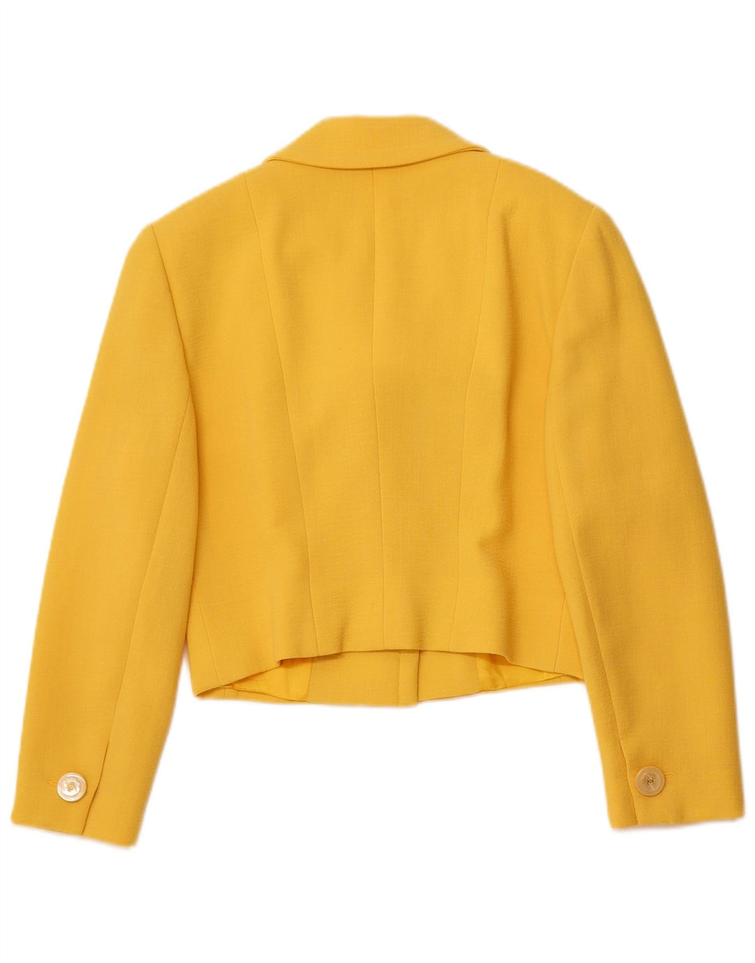 Set fuste 2 piese pentru femei VINTAGE 4 nasturi IT 44 Medium W26 Lână galbenă