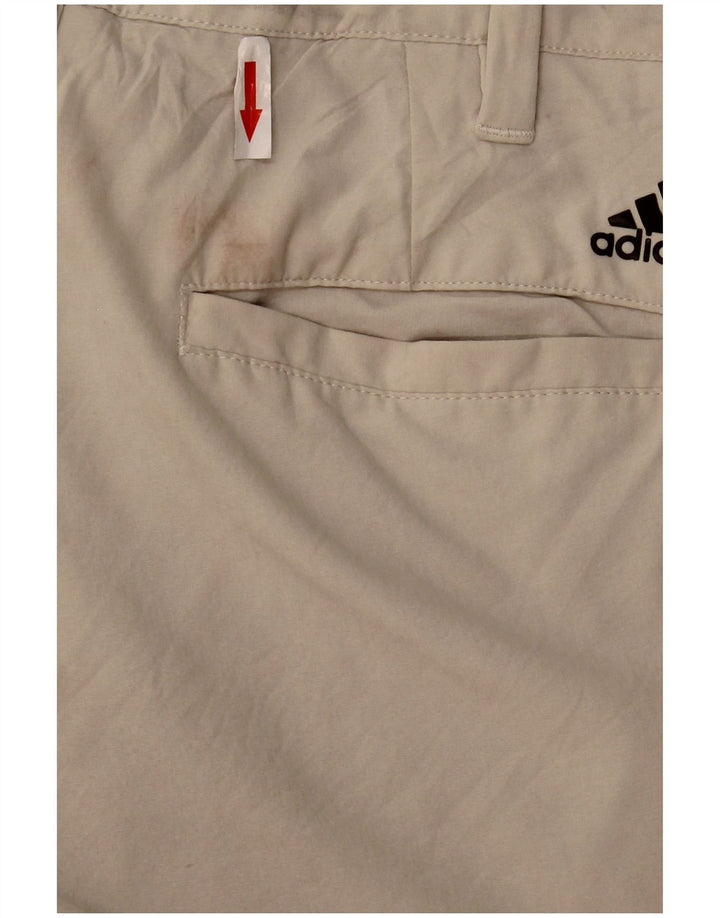 Pantaloni chino drepți pentru bărbați Adidas W30 L32 poliester bej