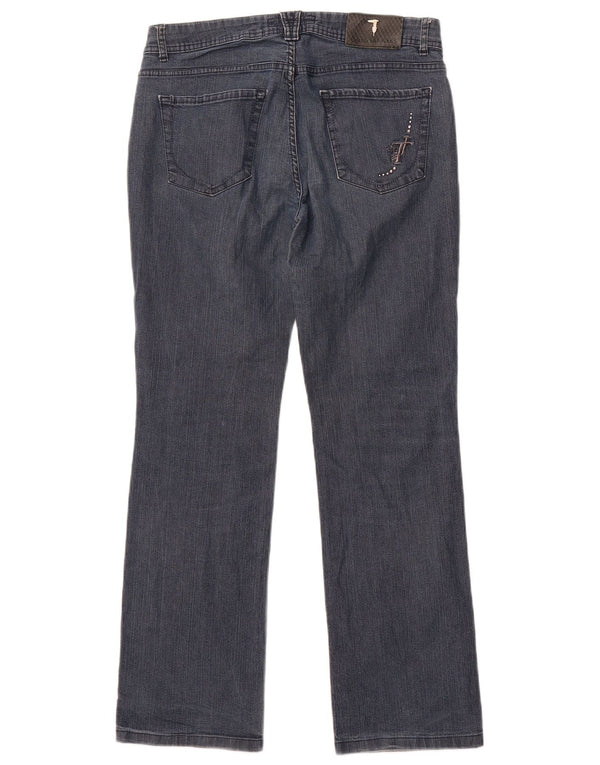 Blugi drepti pentru femei Trussardi W31 L30 Bumbac albastru