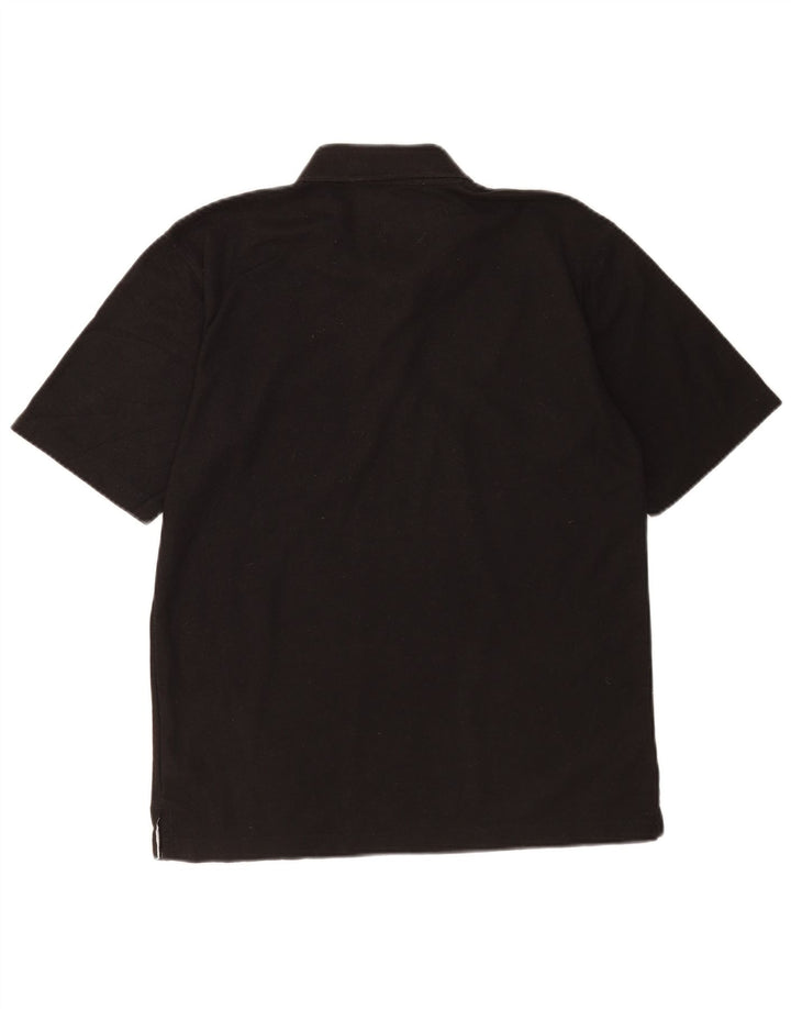 Tricou polo Umbro pentru bărbați, poliester mediu negru