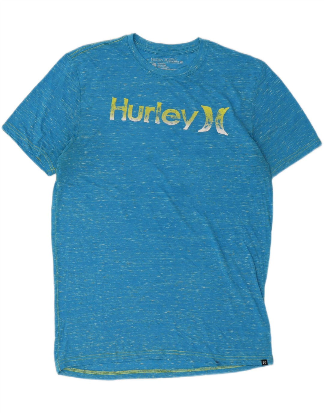 Tricou grafic pentru bărbați Hurley Top mare, albastru, bumbac cu pete