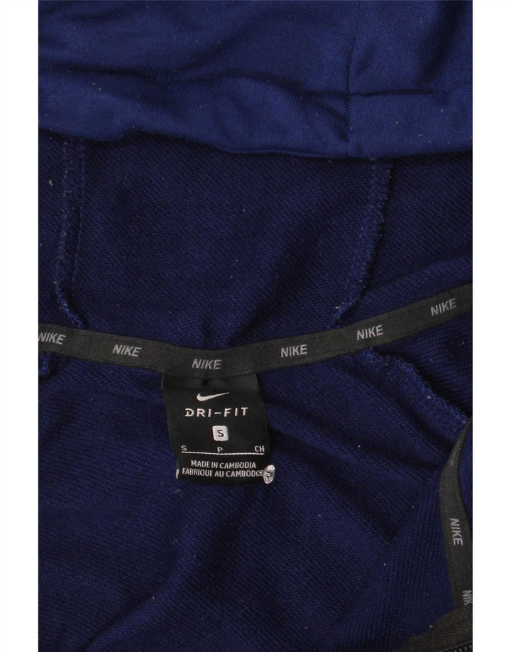 Pulover Nike Dri Fit Zip pentru bărbați, mic, bleumarin