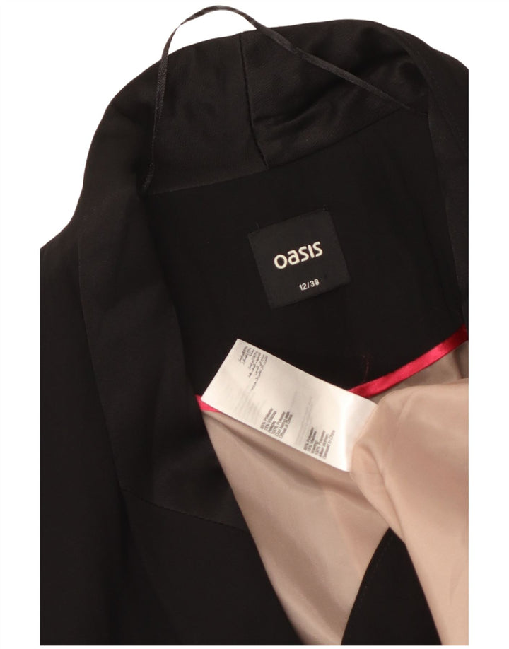 Jachetă Blazer pentru femei Oasis cu 1 nasture UK 12 Poliester mediu negru