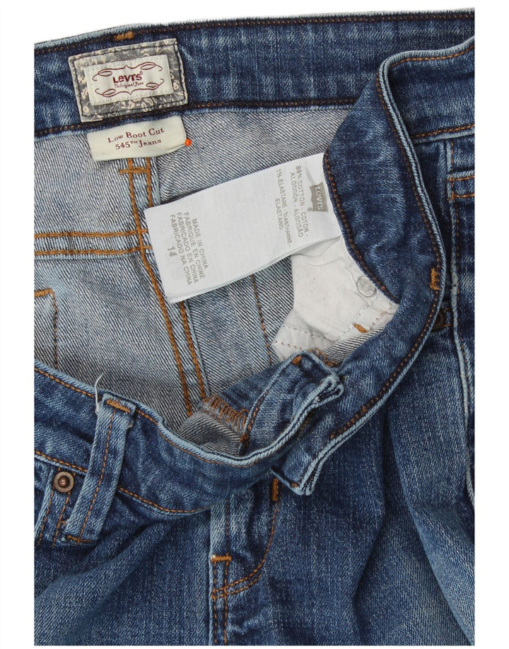 LEVI'S Blugi pentru femei 545 Low Bootcut US 14 XL W36 L30 Bumbac albastru