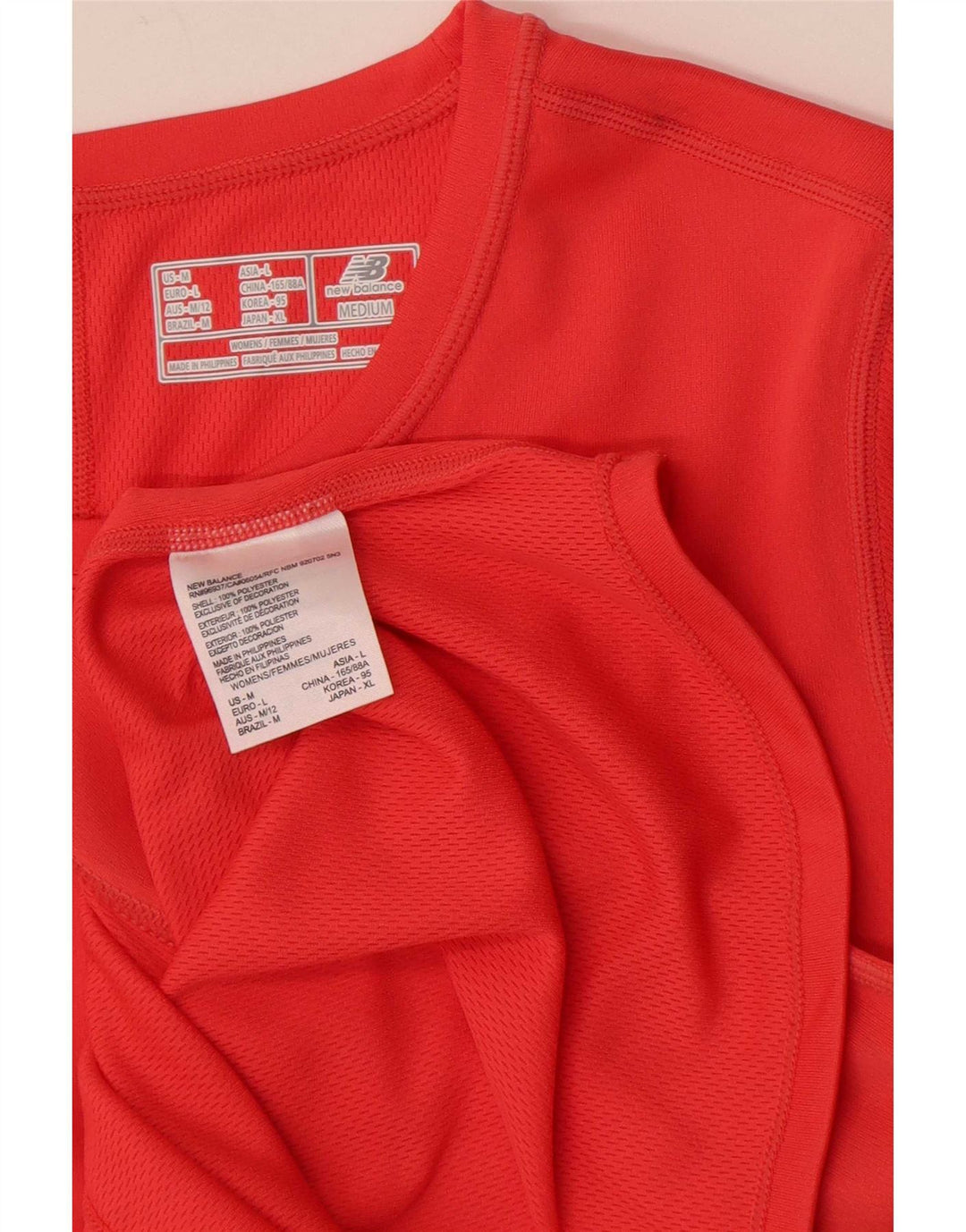Tricou pentru femei New Balance Top UK 14 Large Red Poliester