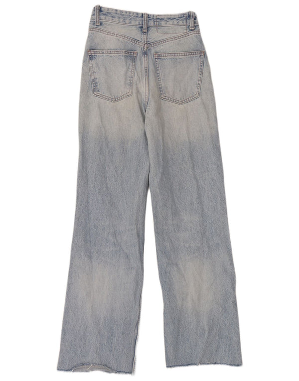 Blugi cu talie înaltă pentru femei Zara EU 34 2XS L24 L30 Albastru