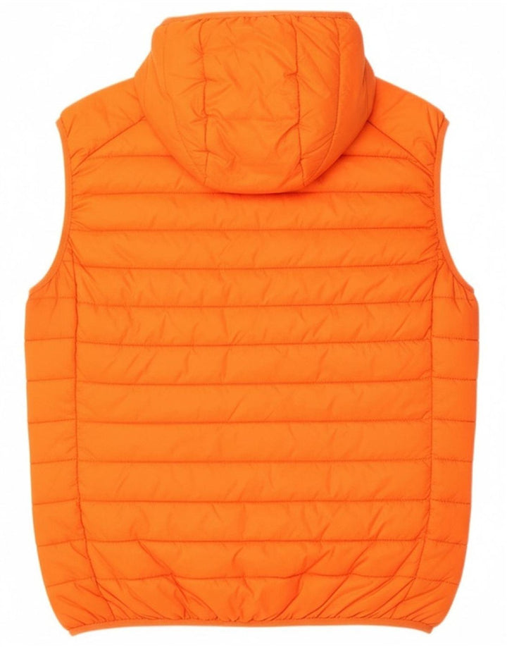 INVICTA Mens Hooded Padded Jacket UK 42 XL Orange Polyamide