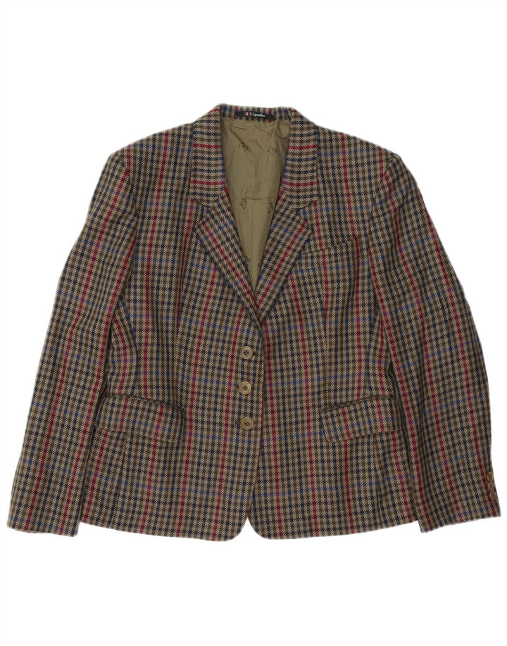 Jachetă blazer pentru femei DAKS cu 3 nasturi UK 14, medie, multicoloră