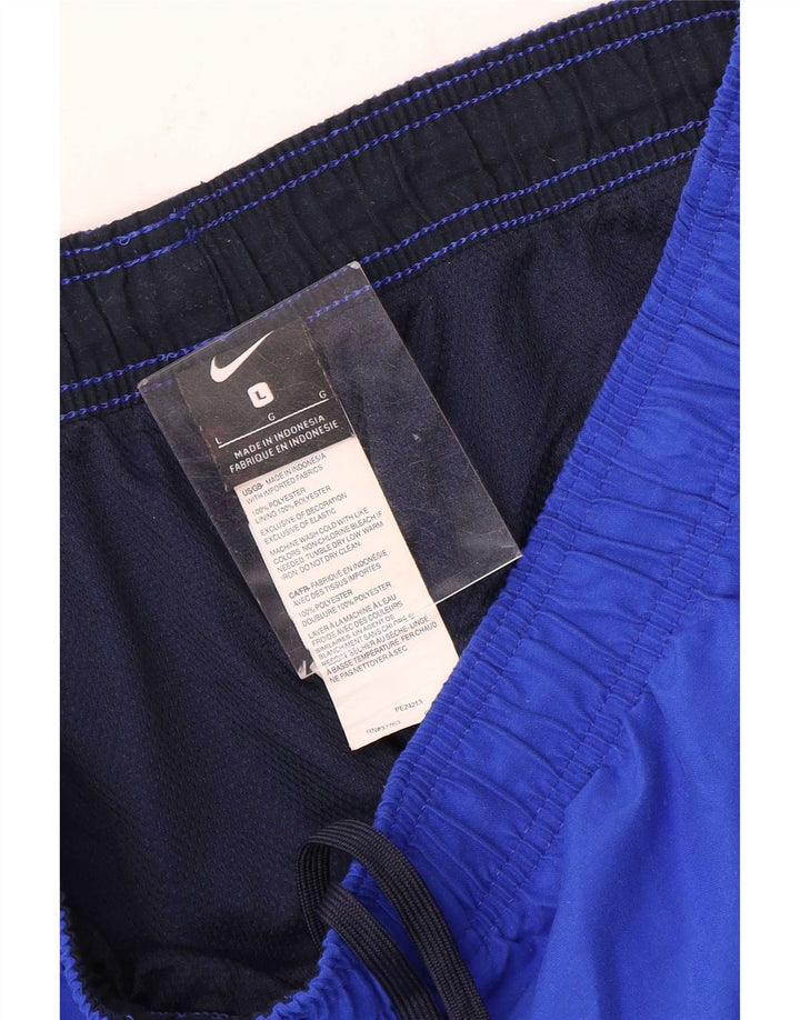 Pantaloni scurți sport Nike pentru bărbați, mari, albastru, poliester