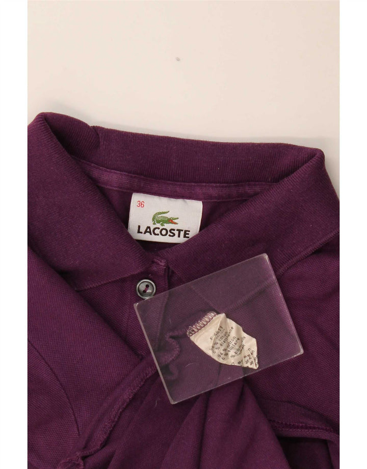 Tricou polo Lacoste pentru femei Mărimea 36 Bumbac violet mic