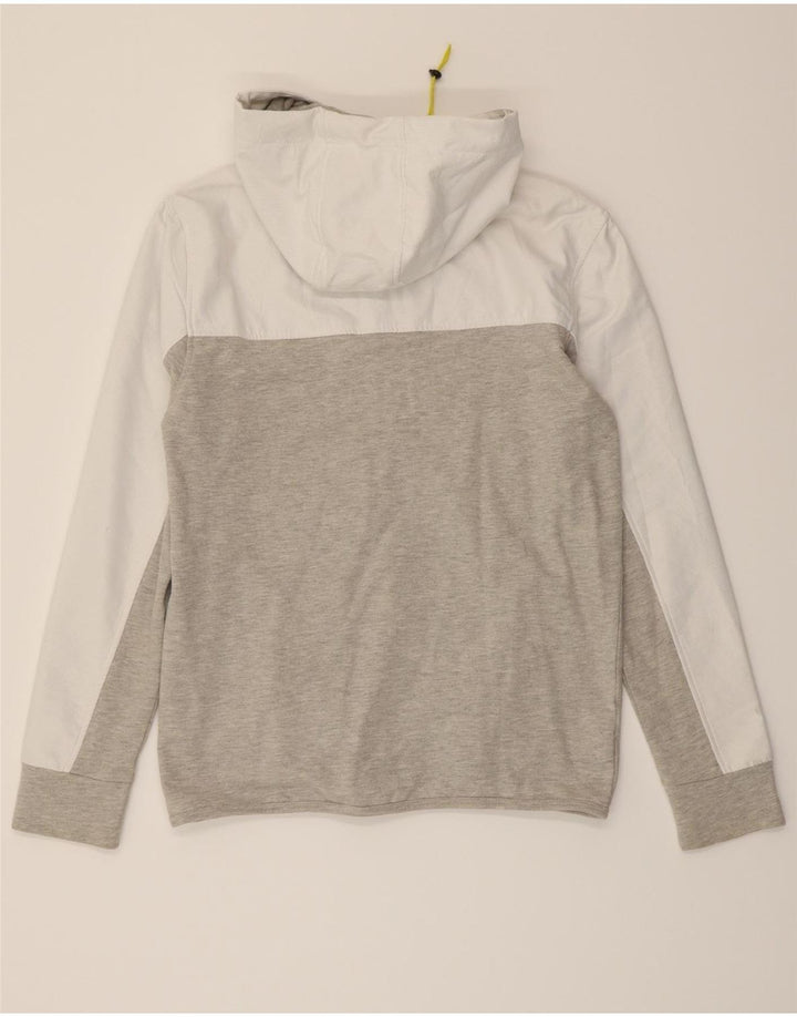 CHARRO Mens Zip Hoodie Sweater Medium Grey Colourblock Acrylic Vintage Charro and Second-Hand Charro from Messina Hembry 