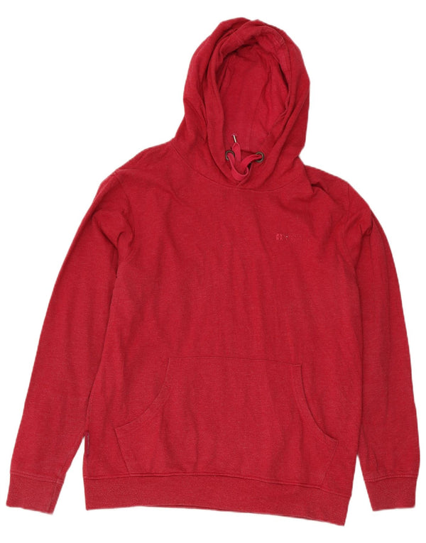 Pulover pentru damă Mountain Warehouse cu glugă, UK 14, mare, roz, bumbac