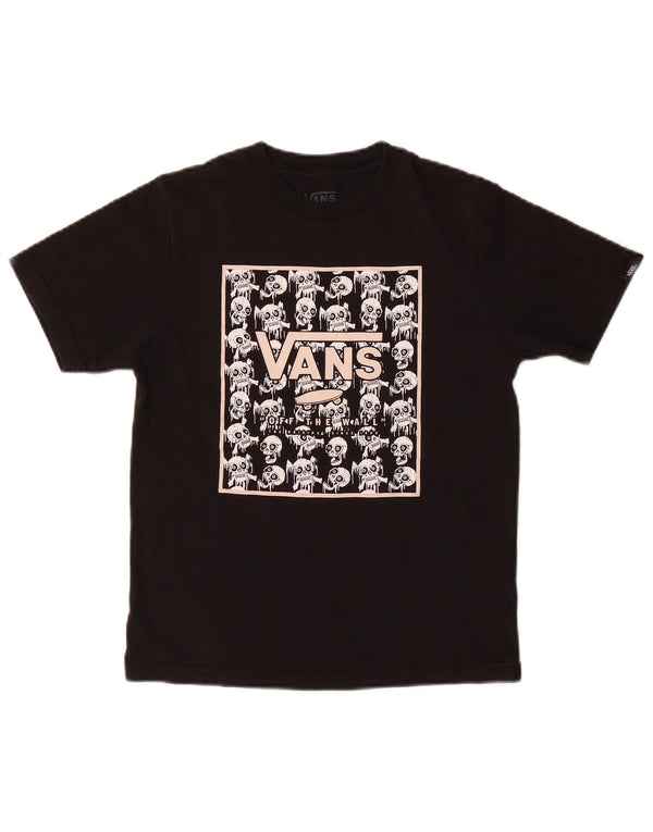 Tricou grafic Vans Boys Classic Fit Top 8-9 ani mic bumbac negru