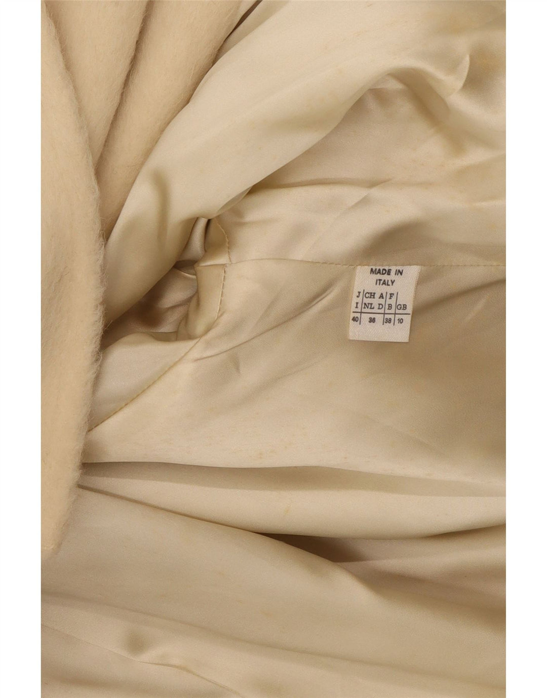 Palton dublu pentru femei Max Mara UK 10 Small Off White Classic