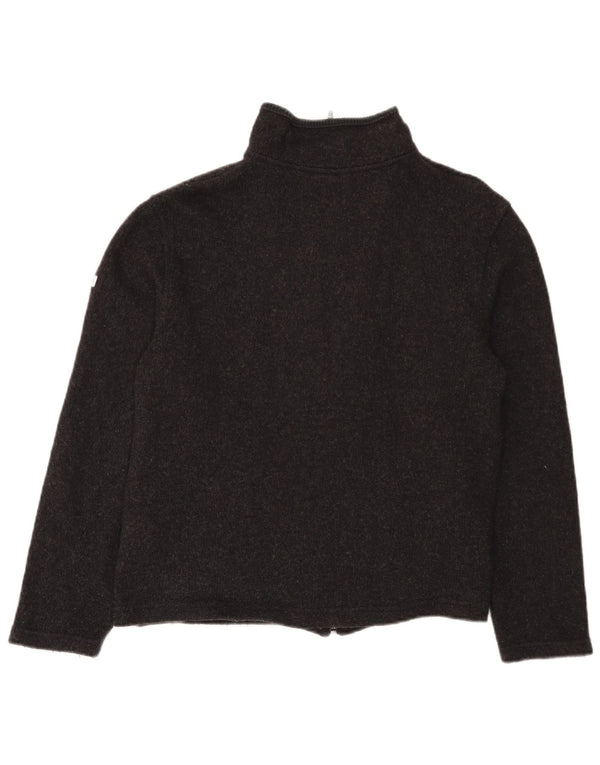 Pulover cardigan Kickers pentru femei UK 14 Medium Gri Lână