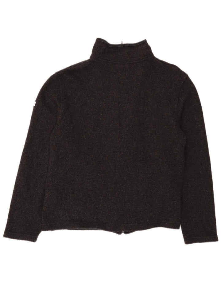Pulover cardigan Kickers pentru femei UK 14 Medium Gri Lână