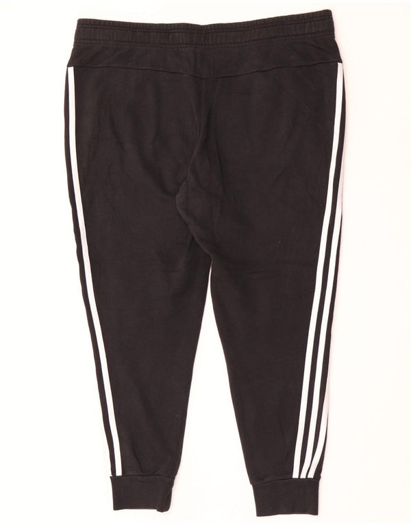 Pantaloni de trening Adidas pentru femei Joggeri UK 12/14 Bumbac mediu negru