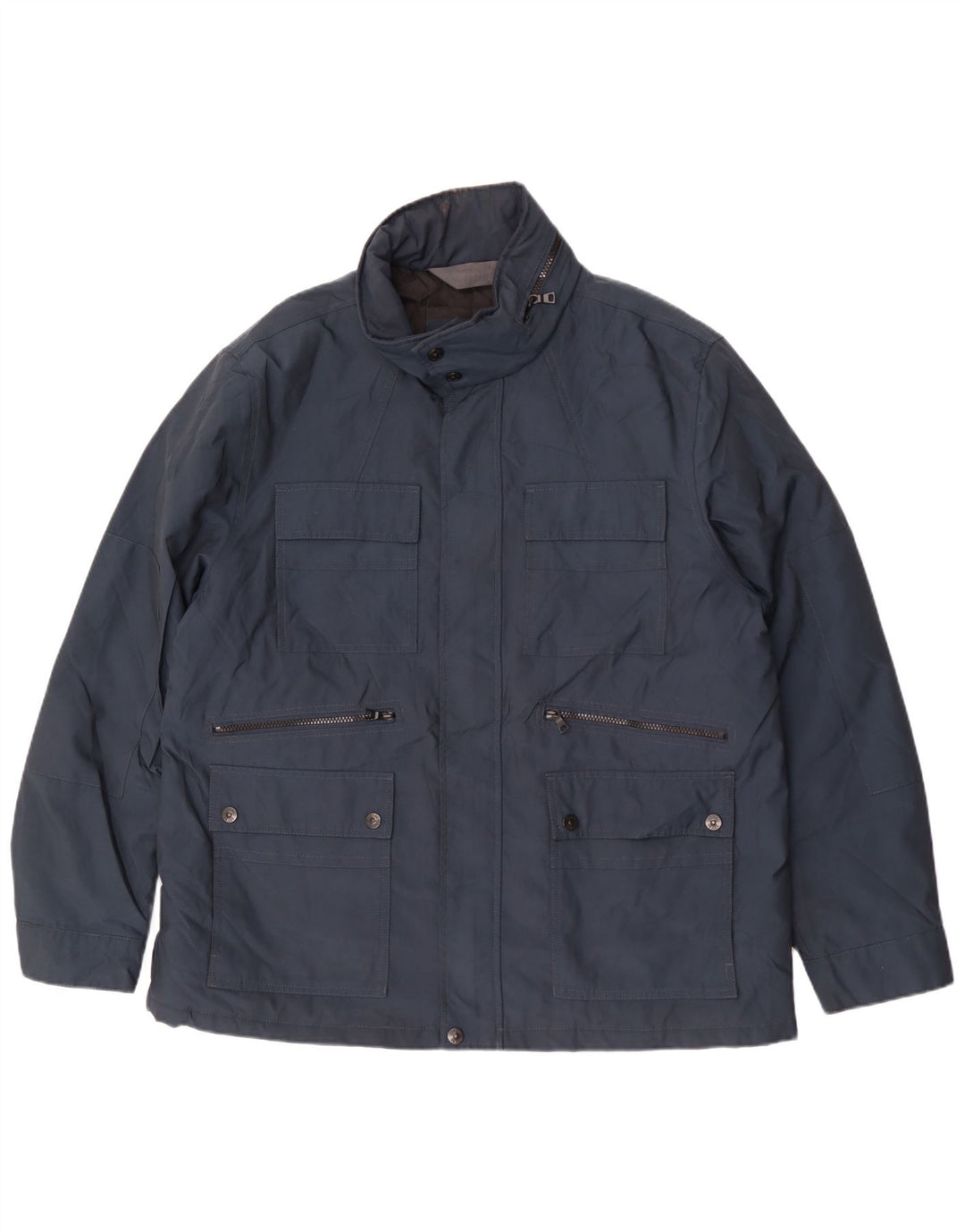 Jachetă cu glugă pentru bărbați Marks & Spencer UK 44 2XL Bleumarin Poliester