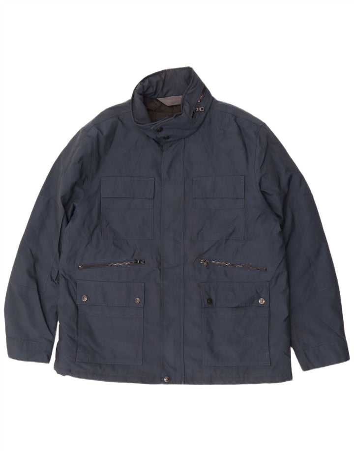 Jachetă cu glugă pentru bărbați Marks & Spencer UK 44 2XL Bleumarin Poliester