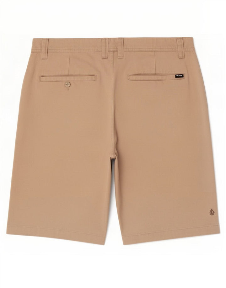 Pantaloni scurți chino pentru bărbați Volcom, mari W36, poliester bej