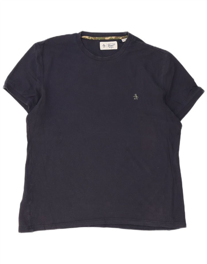 Tricou pentru bărbați Penguin Top mare din bumbac bleumarin