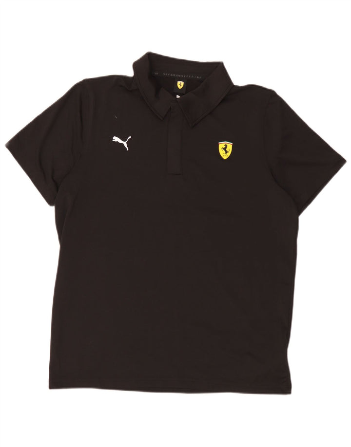 Tricou polo Puma Ferrari pentru bărbați, poliester mediu negru