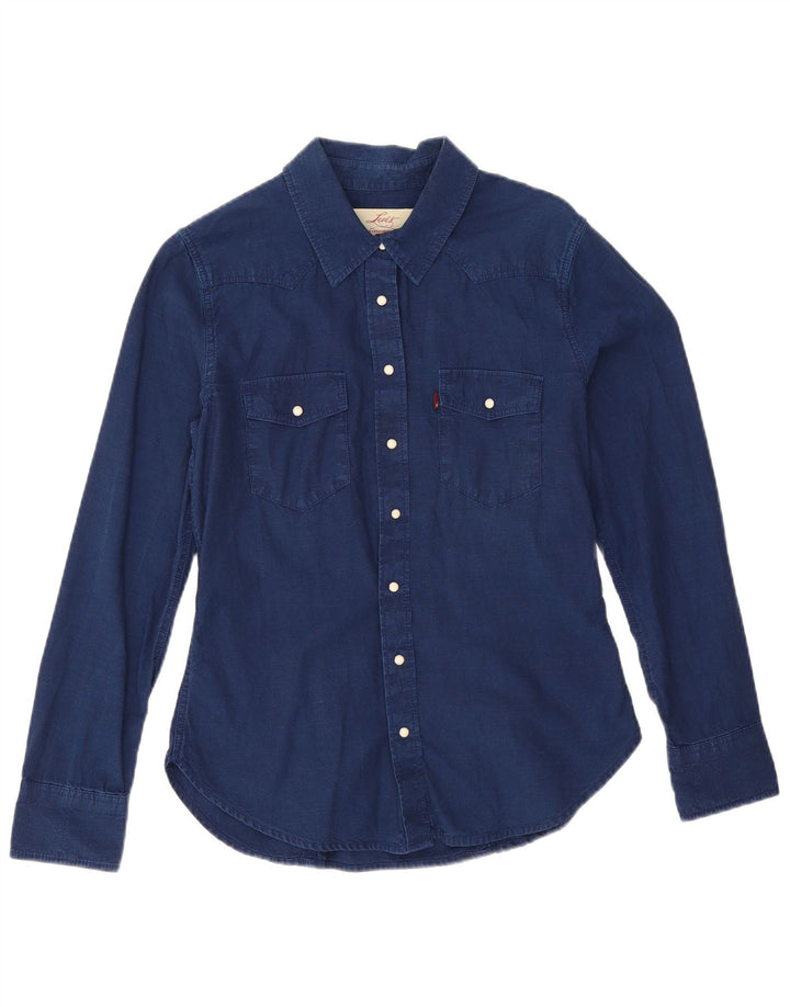 Cămașă Levi's pentru femei UK 14 Medium Bleumarin Bumbac