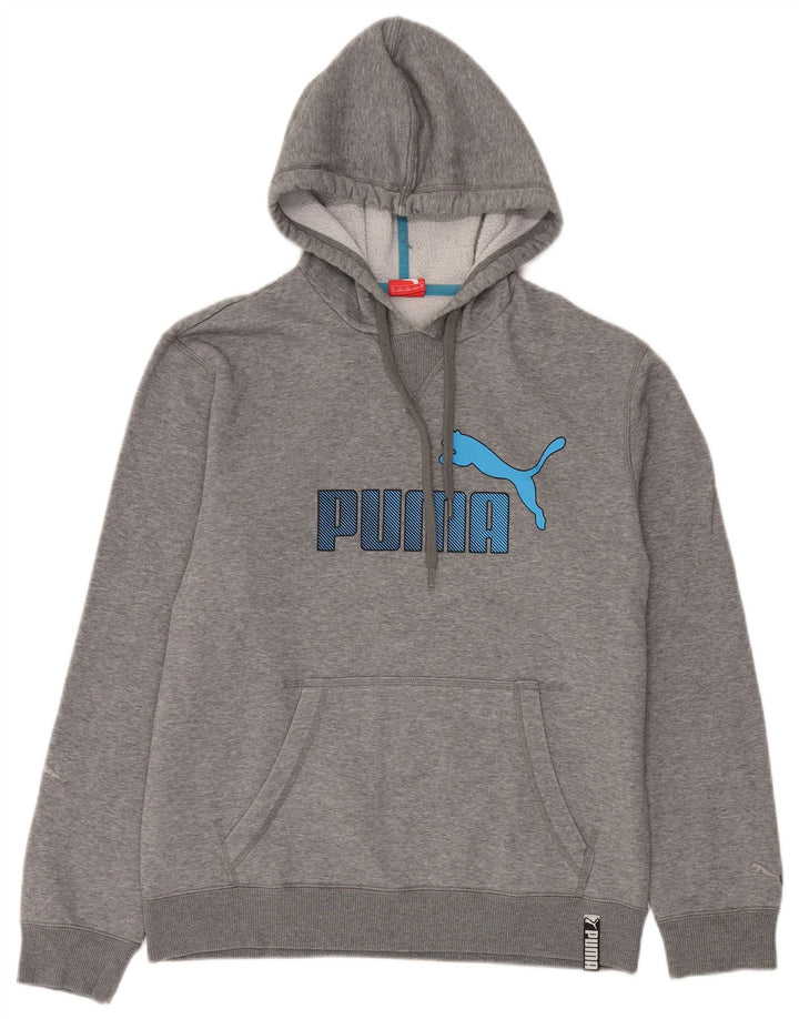 Pulover pentru bărbați Puma Graphic Hoodie, gri mediu