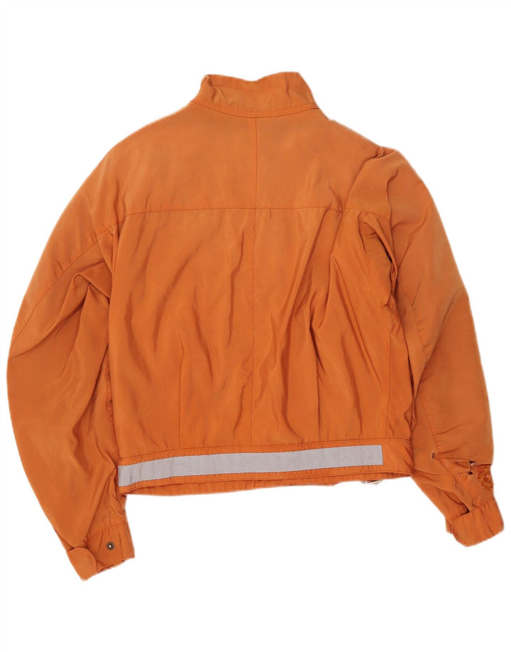 Jachetă bomber supradimensionată pentru femei Belstaff IT 44 Medium Orange Floral Nylon