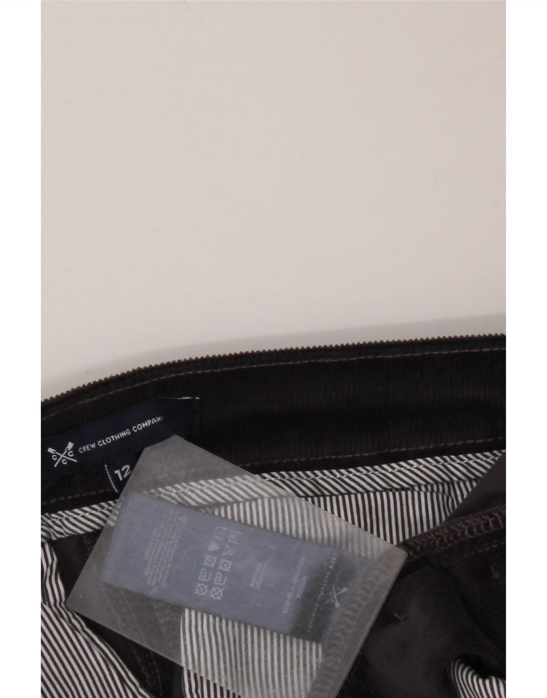 CREW CLOTHING Pantaloni din velur pentru femei UK 12 Medium W30 L28 Bleumarin