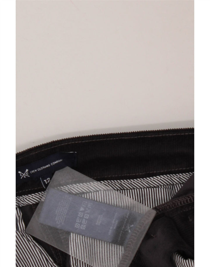 CREW CLOTHING Pantaloni din velur pentru femei UK 12 Medium W30 L28 Bleumarin