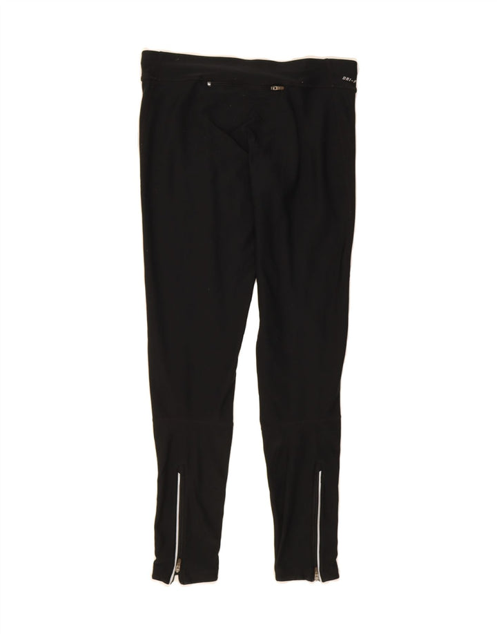 NIKE Womens Dri Fit Leggings UK 14 Medium  Black Polyester Vintage Nike and Second-Hand Nike from Messina Hembry 