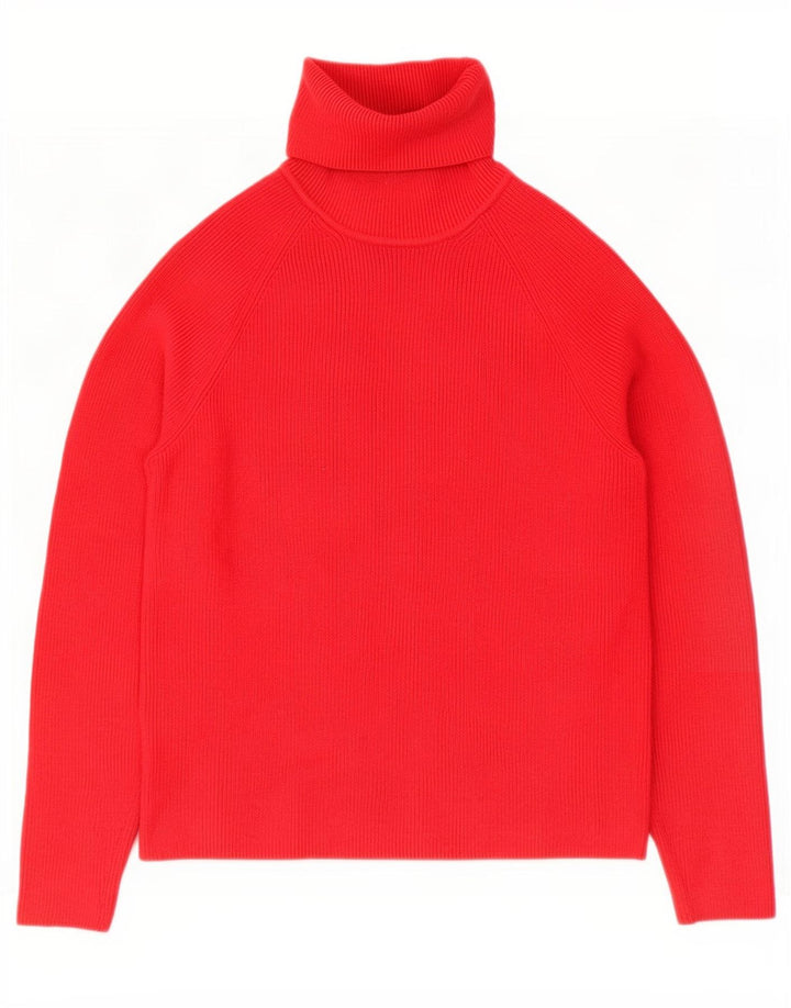 Marks & Spencer Pulover cu gât rulat pentru femei UK 10 Small Red Viscose