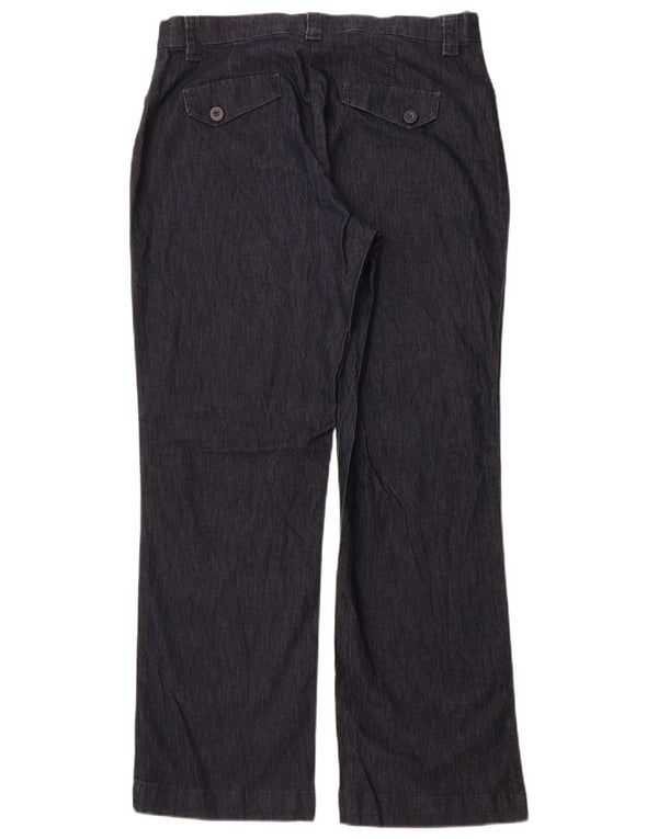 Blugi drepti LEE pentru femei cu talie înaltă US 12 mari W32 L30 bumbac bleumarin