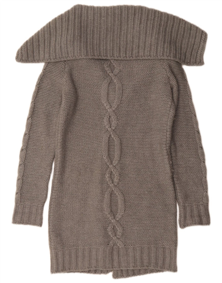 Pulover cardigan cu paragate Murphy & Nye pentru femei UK 16 mare gri