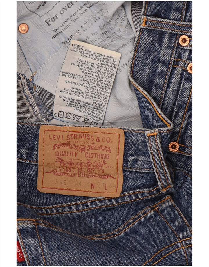 Blugi drepti 595 pentru femei Levi's W31 L34 Bumbac albastru
