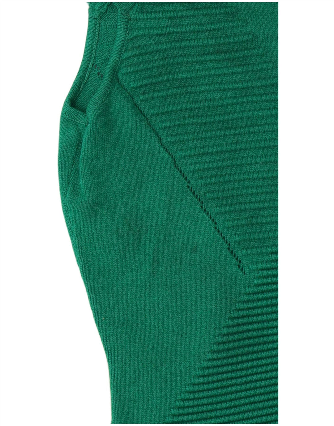 KAREN MILLEN Rochie bodycon pentru femei UK 16 mare, verde chevron, viscoză