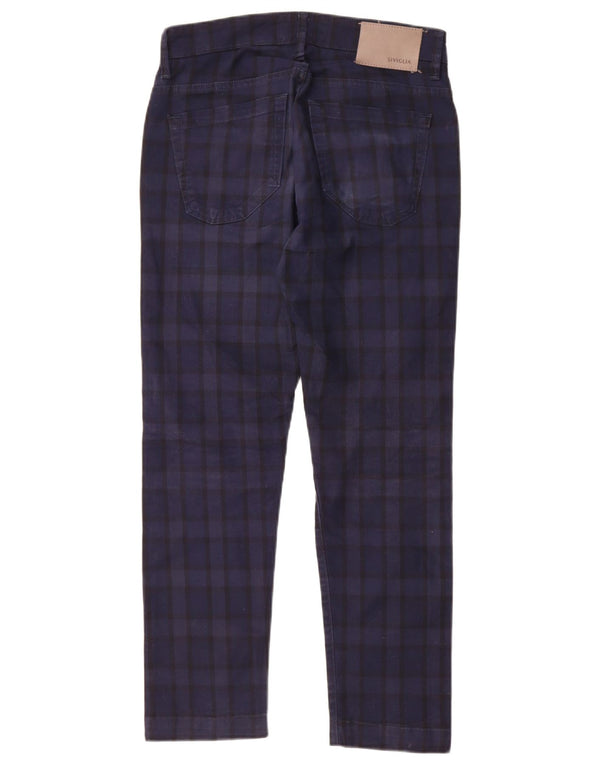 SIVIGLIA Blugi Drepți De Damă L30 L27 Bumbac Bleumarin Check