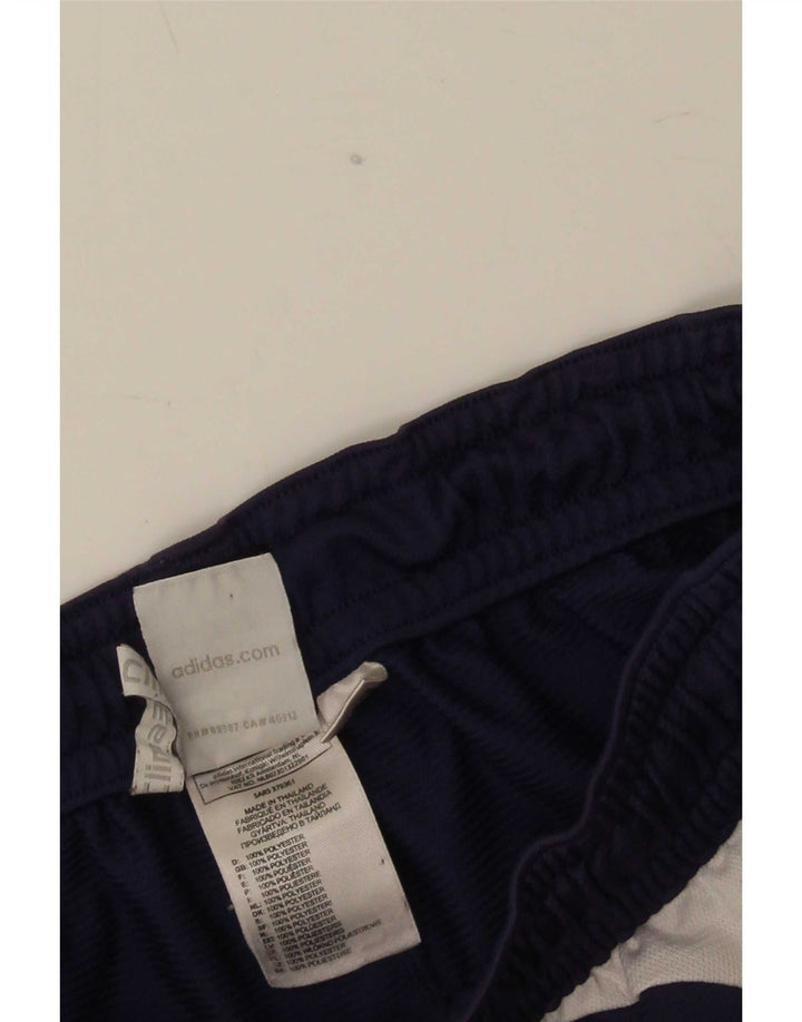Pantaloni scurți sport pentru bărbați Adidas Climalite, medii, albastru, poliester color bloc