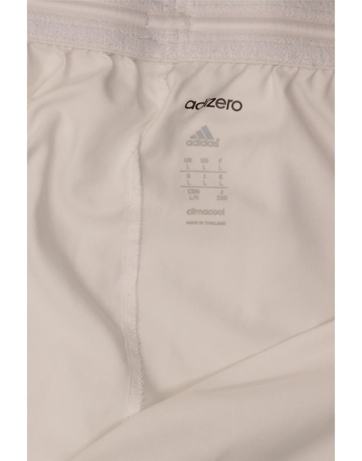 Pantaloni scurți ADIDAS Adizero Sport pentru bărbați, mari, alb, color block