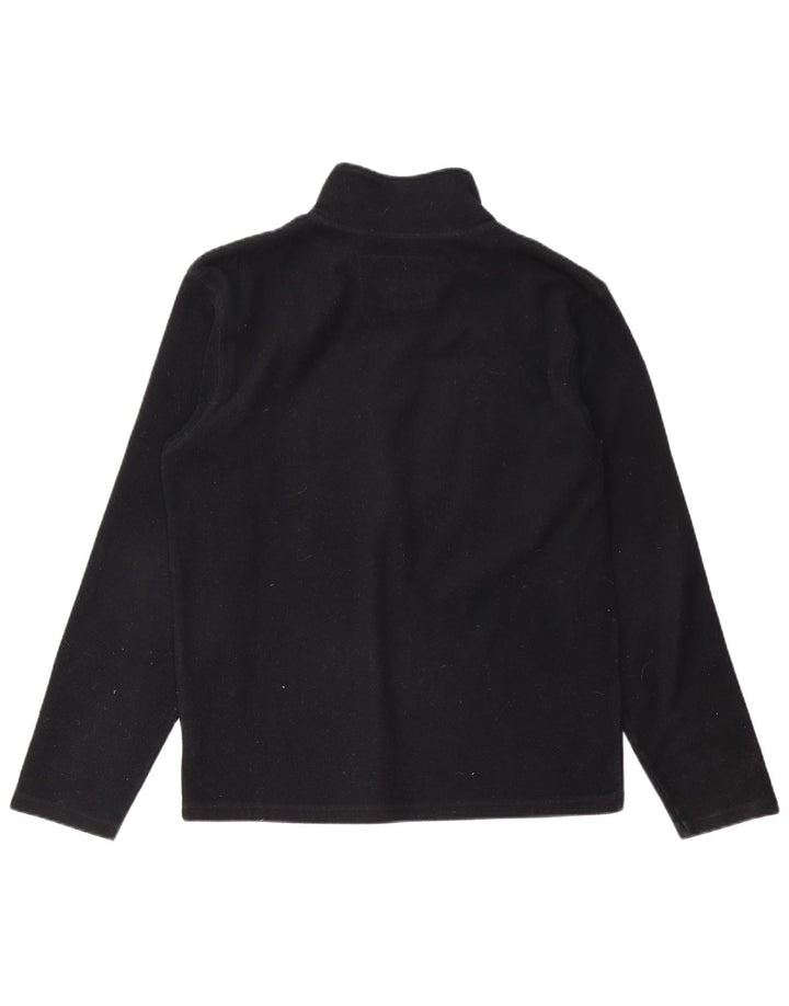 BILLABONG Pulover pentru bărbați, cu grafică, cu fermoar și gât, din lână, poliester negru mic