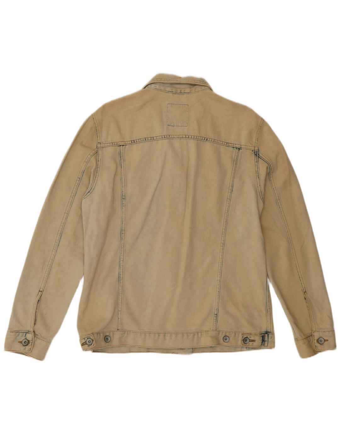 SUPERDRY Jachetă de blugi pentru femei UK 10 Small Beige Bumbac