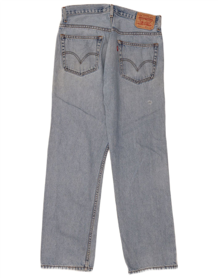 Blugi drepti pentru bărbați LEVI'S 505, cu ajustare normală, L34 L32, bumbac albastru