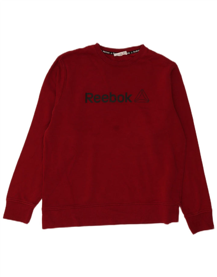 Hanorac grafic pentru bărbați Reebok Jumper mare Burgundy