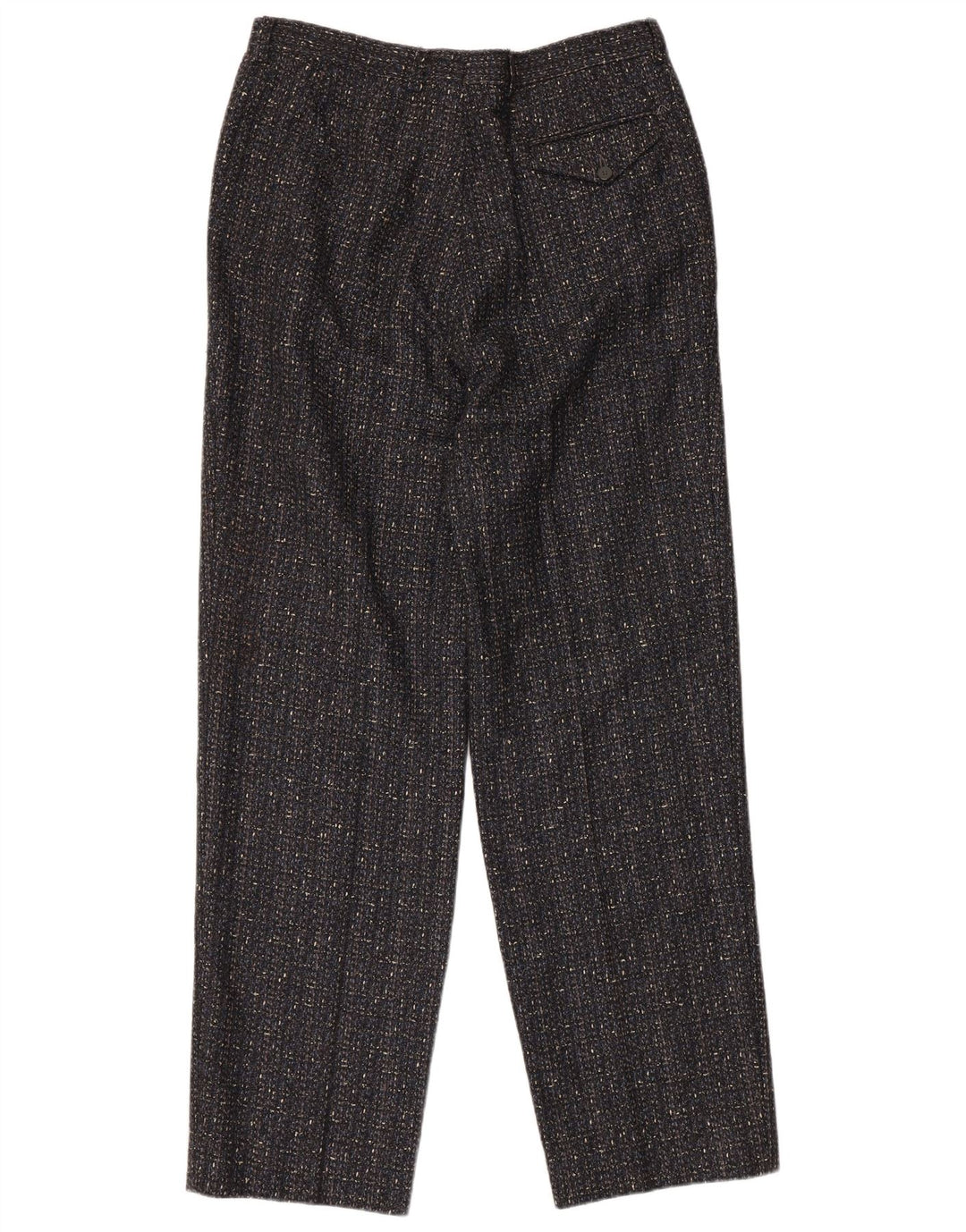 Pantaloni de costum vintage pentru bărbați IT 50 Large W32 L31 Lână cu pete gri