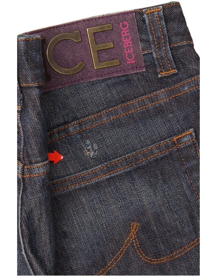 Blugi slim pentru femei Iceberg W32 L32 bumbac bleumarin