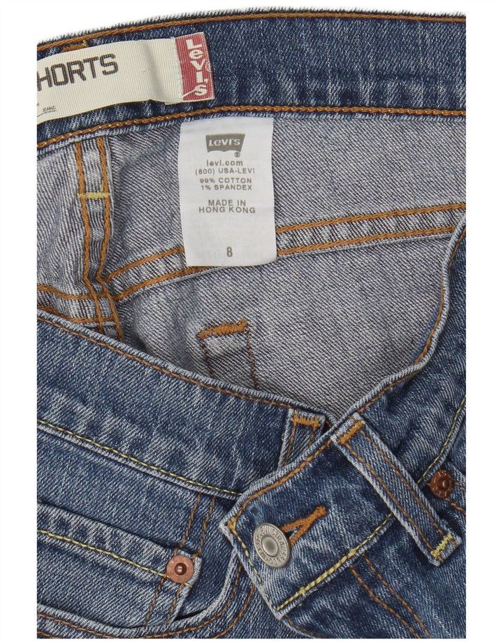 Pantaloni scurți Levi's 515 Denim US 8 Medium W30 Bumbac albastru