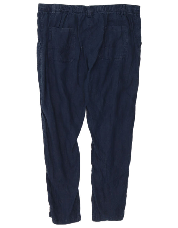 Pantaloni chino subțiri pentru femei Marks & Spencer UK 16 Large W38 L27 Bleumarin