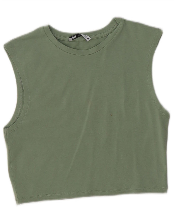 Top cu vestă pentru femei Zara UK 12 Medium Green